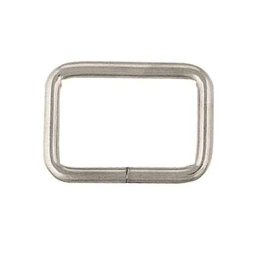 #595 Square Loop Nickle Plate