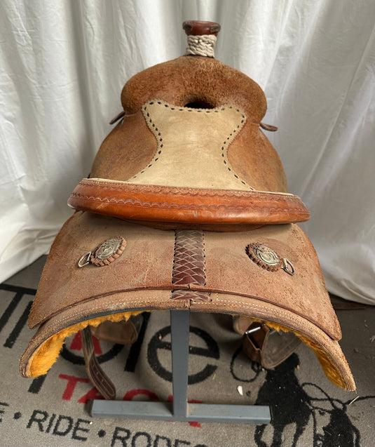 Used Bader Team Roper Saddle 15"