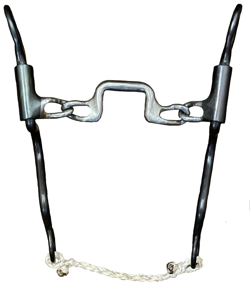Load image into Gallery viewer, Dutton Long Calvary Shank Square Ported Chain Bit
