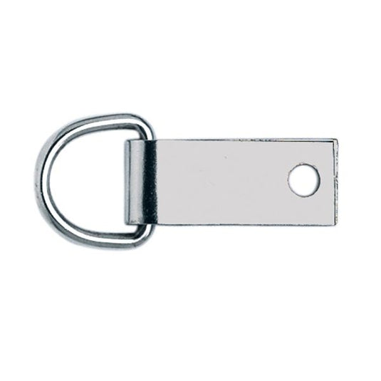 #7936 Saddle Dee with Clip - Nickel Plate