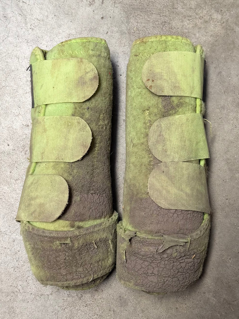 Load image into Gallery viewer, Used PC SMB Elite Protective Boots - Green - Medium - Hind
