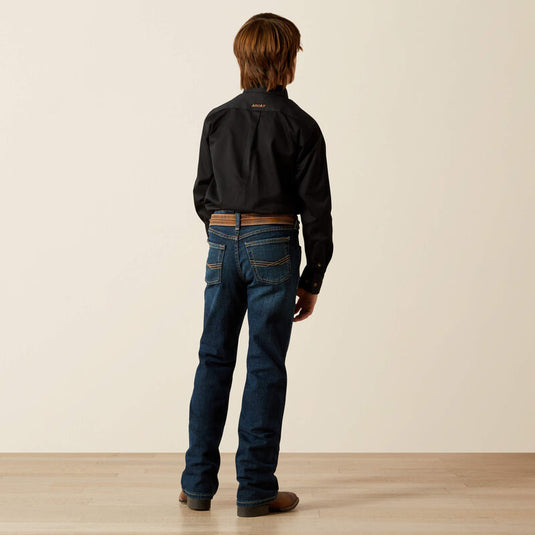Ariat Boys B4 Relaxed Stretch Legacy Boot Cut Denim Jean - Chief