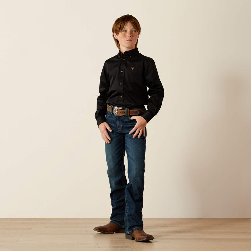 Load image into Gallery viewer, Ariat Boys B4 Relaxed Stretch Legacy Boot Cut Denim Jean - Chief
