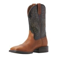 Ariat Sport Cognac Candy Black Wide Square Toe Boot