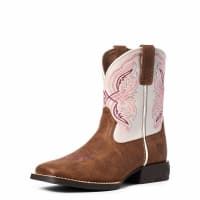 Ariat Double Kicker Adobe Wide Square Toe Boot - Tan