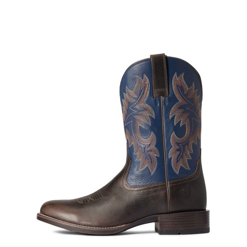 Load image into Gallery viewer, Ariat 11" Stockman Ultra Fed Blue Wide Square Toe Boot - Brown
