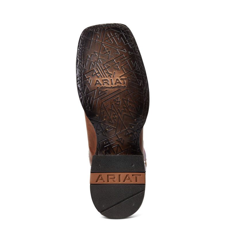 Load image into Gallery viewer, Ariat 12" Circuit Luna Western Wide Square Toe Boot - Burn Bown

