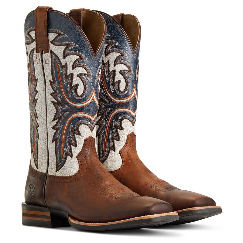 Load image into Gallery viewer, Ariat 13" Brushrider Western Penny Brown Boot - Brown
