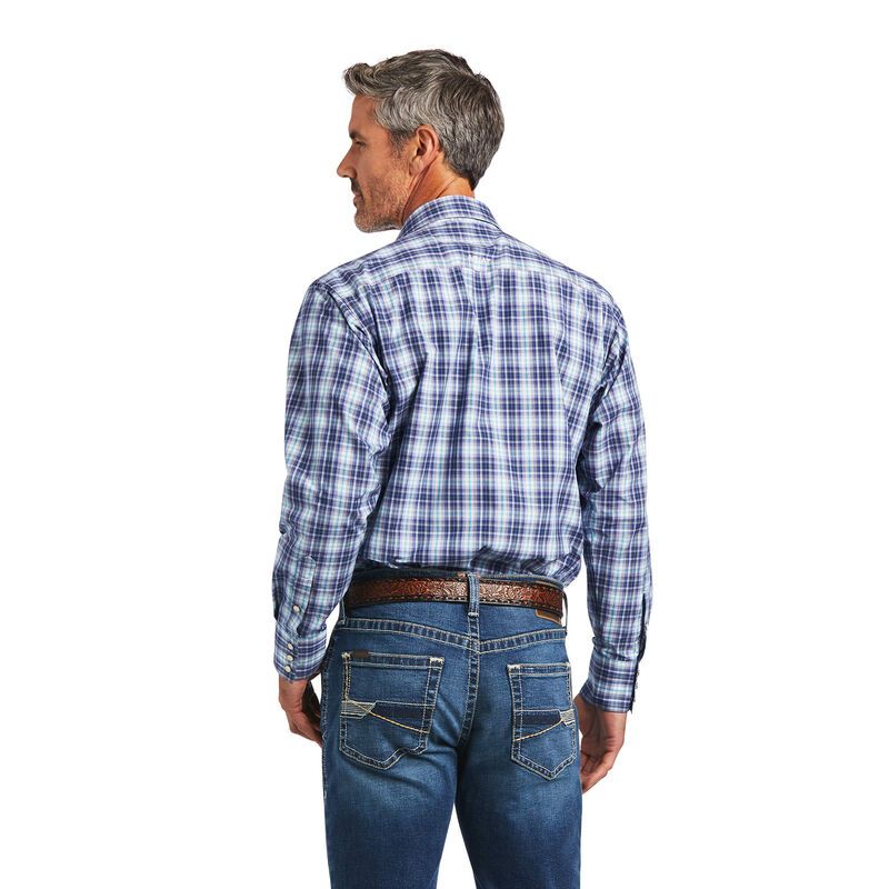 Load image into Gallery viewer, Ariat Mens Pro Series Long Sleeve Snap Shirt - Dutch Blue

