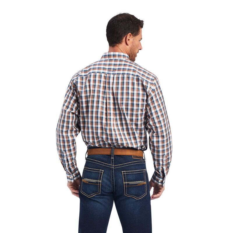 Load image into Gallery viewer, Ariat Mens Wrinkle Free Scout Classic Fit Long Sleeve Shirt - Plaid Sequoia
