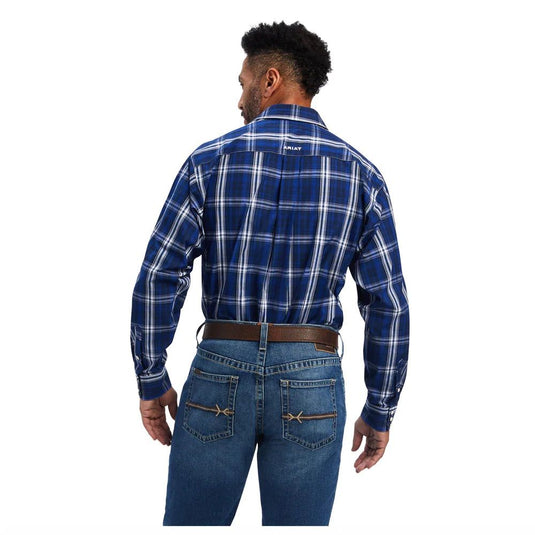 Ariat Mens Pro Series Burke Classic Long Sleeve Snap Shirt - Sapphire
