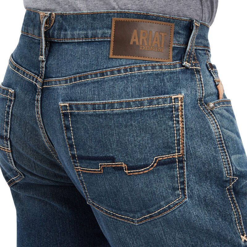 Load image into Gallery viewer, Ariat Mens M4 Relaxed Stretch Silverado Straight Leg Denim Jean - Caswell
