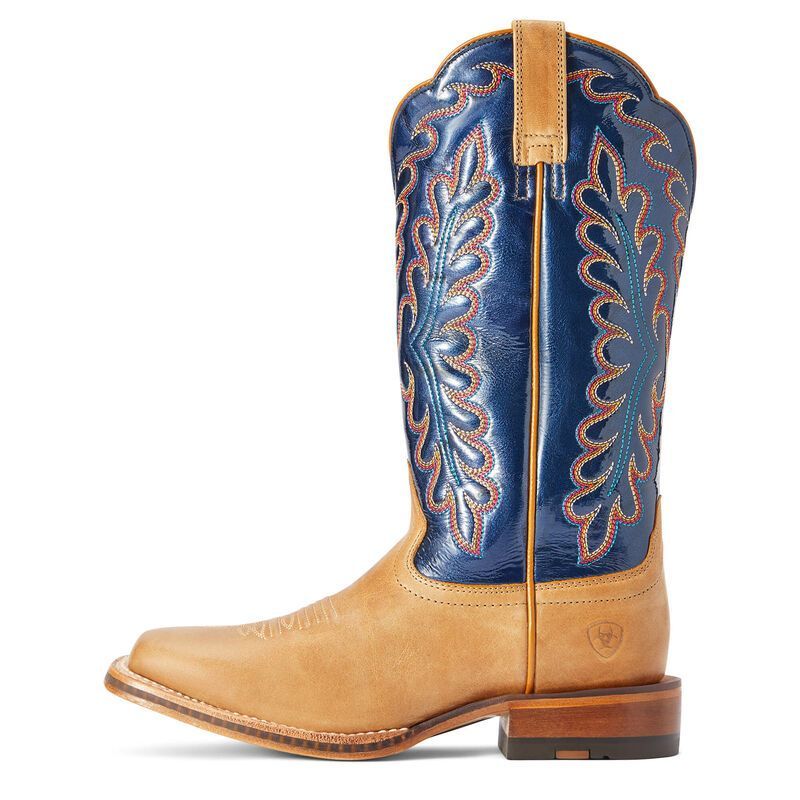 Load image into Gallery viewer, Ariat 12" Darbie Western Flaxen Wide Square Toe Boot
