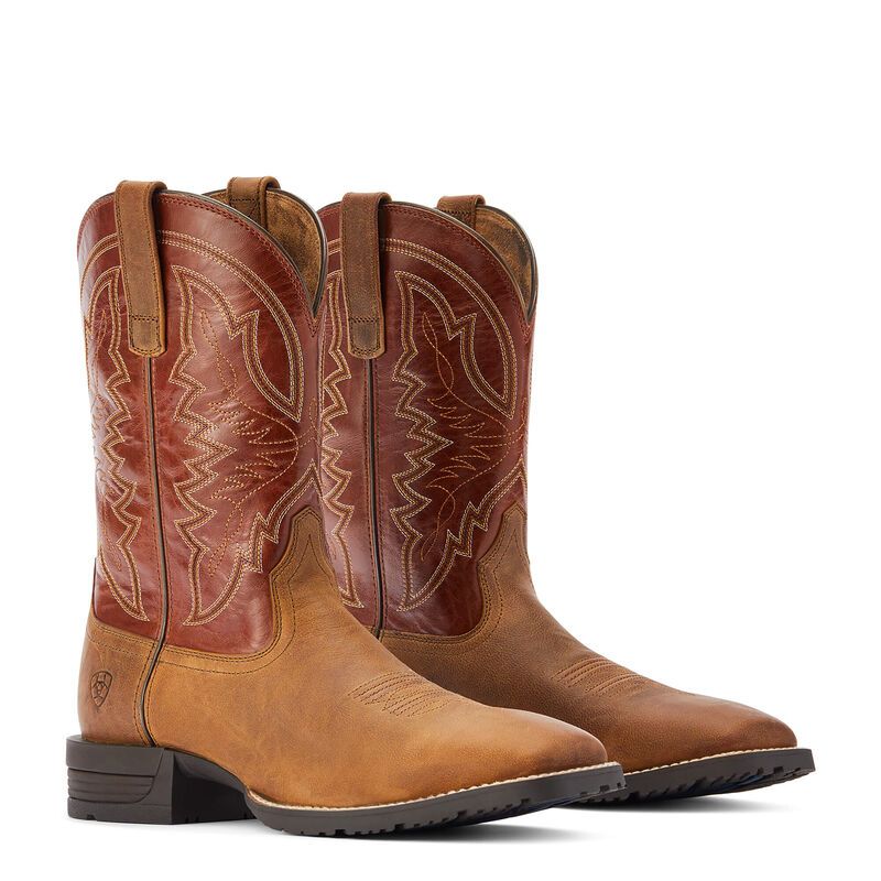 Load image into Gallery viewer, Ariat 11" Hybrid Ranchwork Western Wide Square Toe Boot - Sorrel

