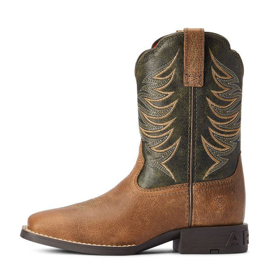 Ariat 8" Firecatcher Brown Square Toe Boot - Brown