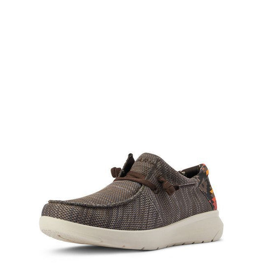 Ariat Hilo Stretch Lace Shoe - Brown/Red Aztec