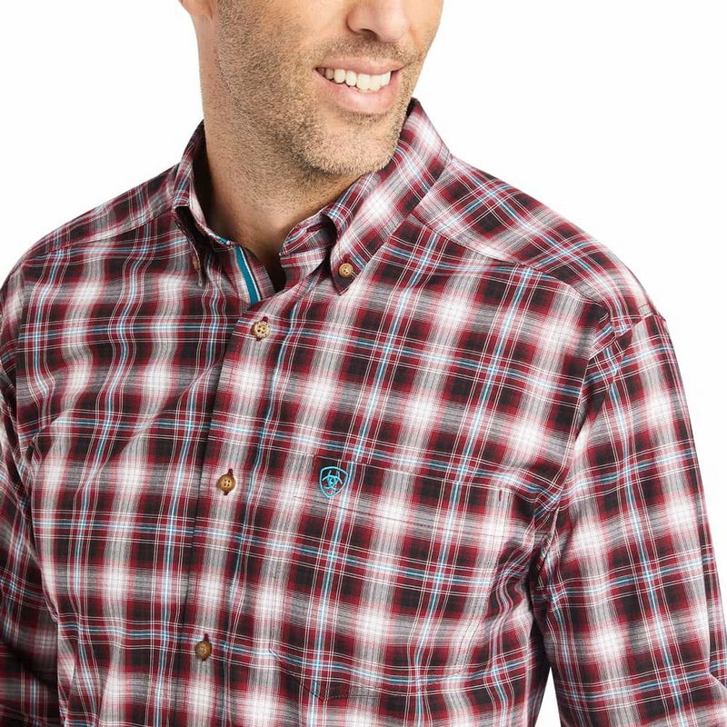 Load image into Gallery viewer, Ariat Boys Pro Series Kenneth Long Sleeve Plaid Shirt - Snow Hunting
