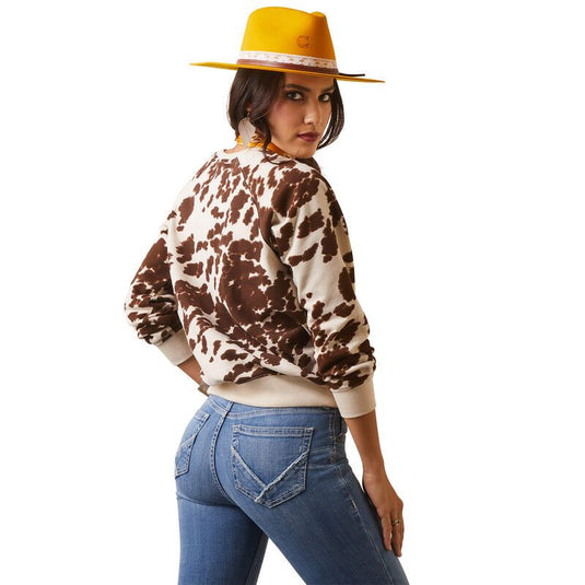 Ariat Womens Real Hide Crew Sweatshirt - Mustang Pony