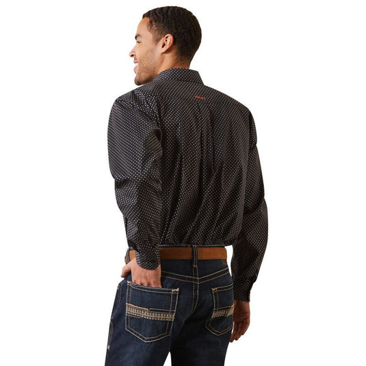 Ariat Mens Dover Classic Fit Long Sleeve Shirt - Black