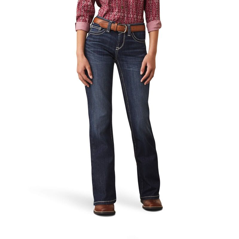 Load image into Gallery viewer, Ariat Girls Real Stretch Brianna Boot Cut Denim Jean - Naomi
