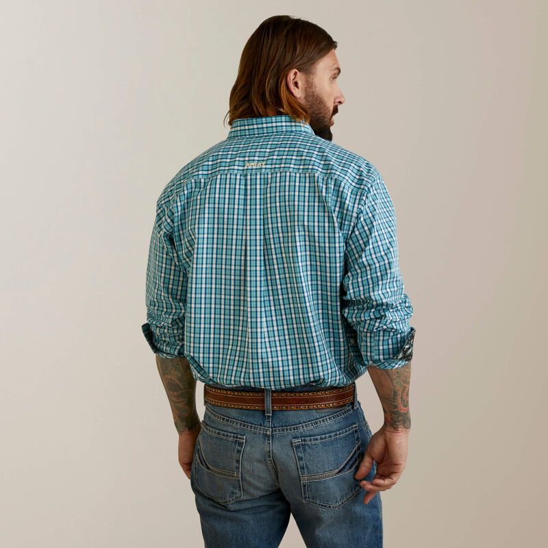 Load image into Gallery viewer, Ariat Mens Wrinkle Free Cayden Classic Fit Long Sleeve Shirt - Navy
