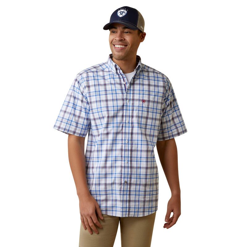 Load image into Gallery viewer, Ariat Mens Pro Short Sleeve Classic Fit Shirt - White
