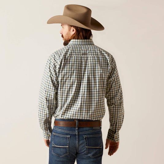 Ariat Mens Pro Series Blake Classic Fit Long Sleeve Shirt - White