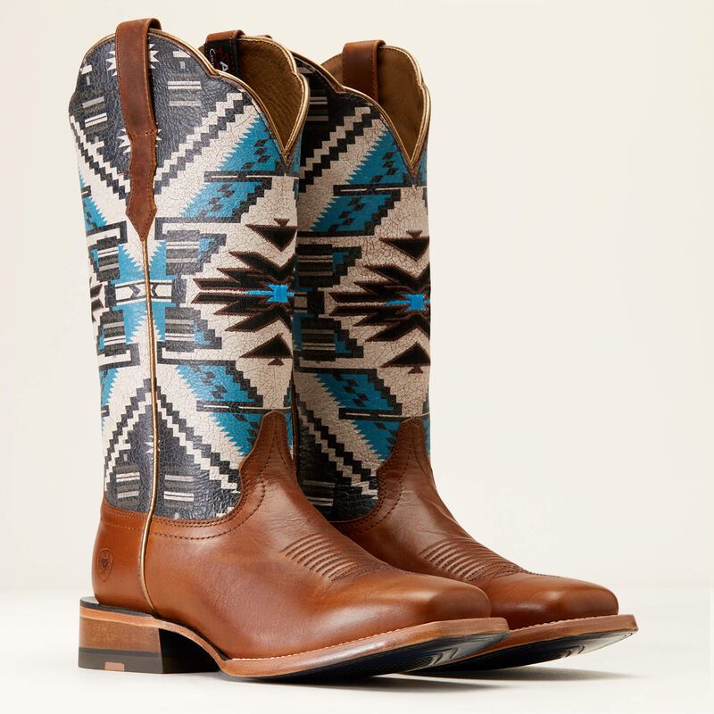 Load image into Gallery viewer, Ariat 12" Frontier Chimayo Western Wide Square Toe Boot - Chocolate

