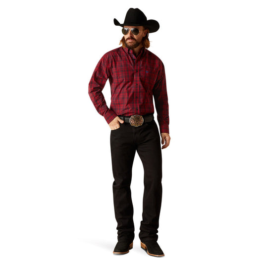 Ariat Mens Pro Series Paxton Long Sleeve Shirt - Weg Red