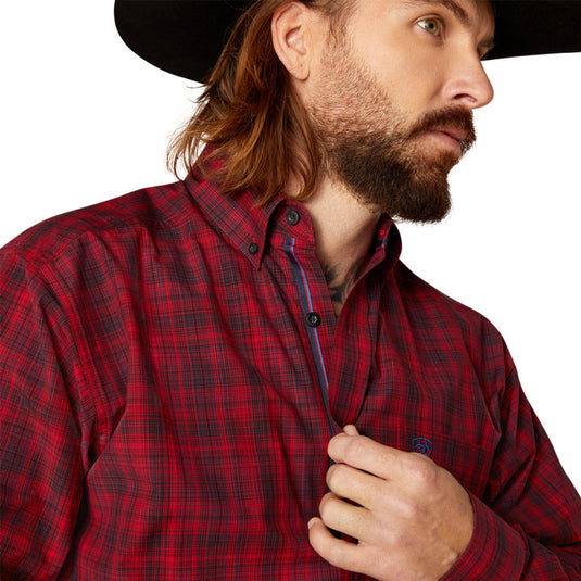 Ariat Mens Pro Series Paxton Long Sleeve Shirt - Weg Red
