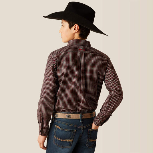 Ariat Boys Pro Series Paddy Classic Fit Long Sleeve Shirt - Black