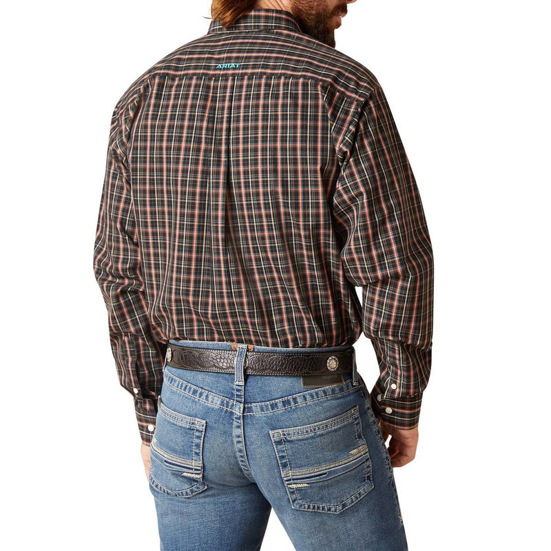 Load image into Gallery viewer, Ariat Mens Wrinkle Free Gavin Long Sleeve Shirt - Black
