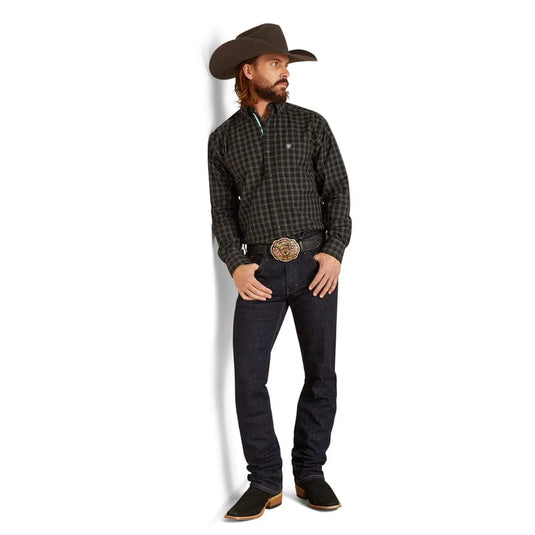 Ariat Mens Pro Series Nash Classic Fit Long Sleeve Shirt - Black