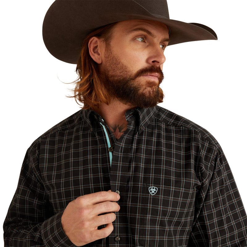 Load image into Gallery viewer, Ariat Mens Pro Series Nash Classic Fit Long Sleeve Shirt - Black
