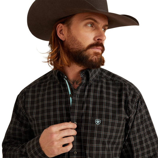 Ariat Mens Pro Series Nash Classic Fit Long Sleeve Shirt - Black