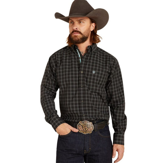 Ariat Mens Pro Series Nash Classic Fit Long Sleeve Shirt - Black