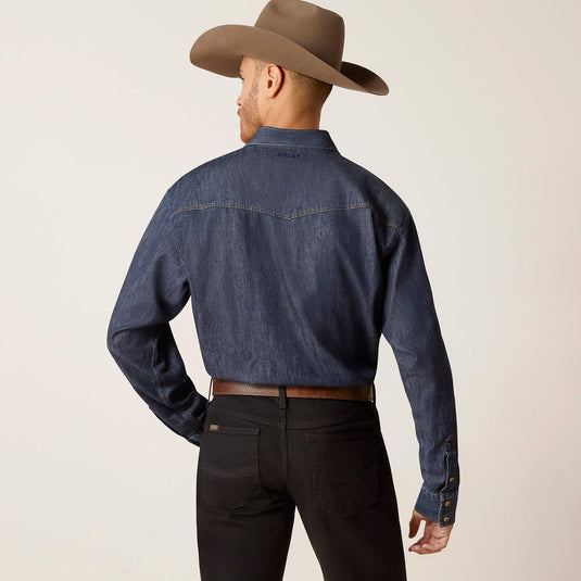 Ariat Mens Classic Long Sleeve Shirt - Denim Broadway