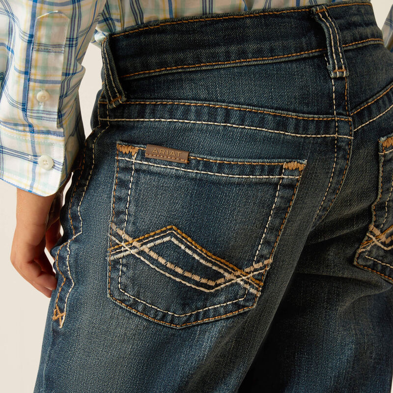Load image into Gallery viewer, Ariat Boys B5 Slim Stretch Waco Straight Leg Denim Jean - Durham
