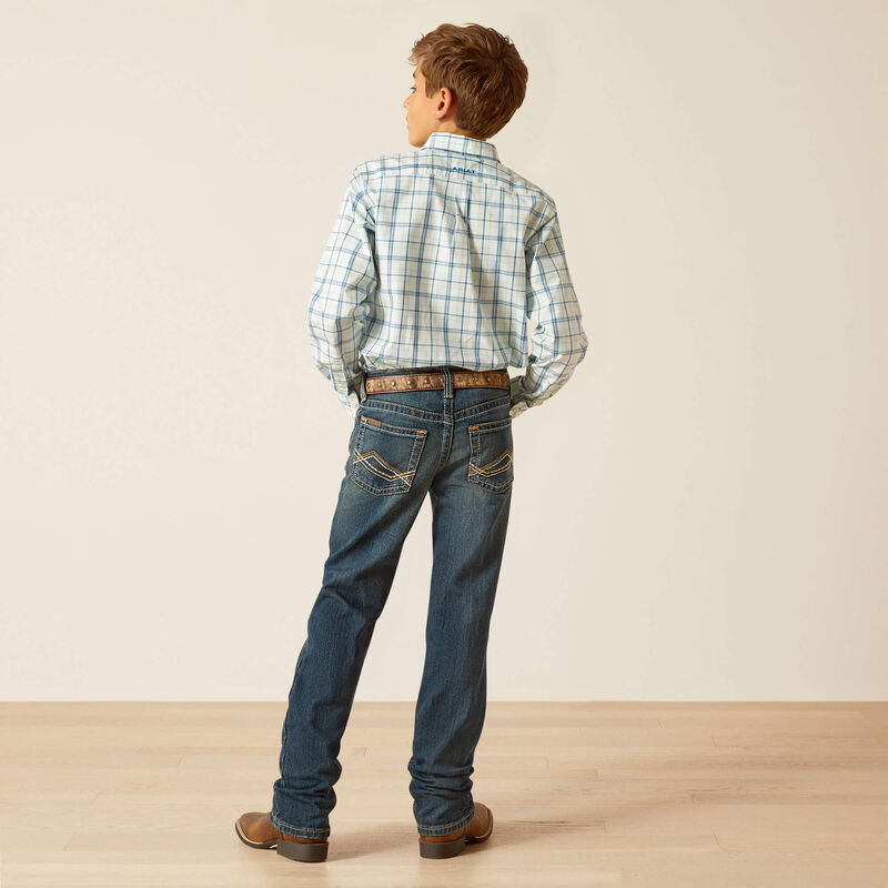 Load image into Gallery viewer, Ariat Boys B5 Slim Stretch Waco Straight Leg Denim Jean - Durham
