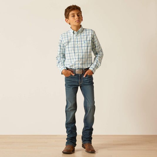 Ariat Boys B5 Slim Stretch Waco Straight Leg Denim Jean - Durham