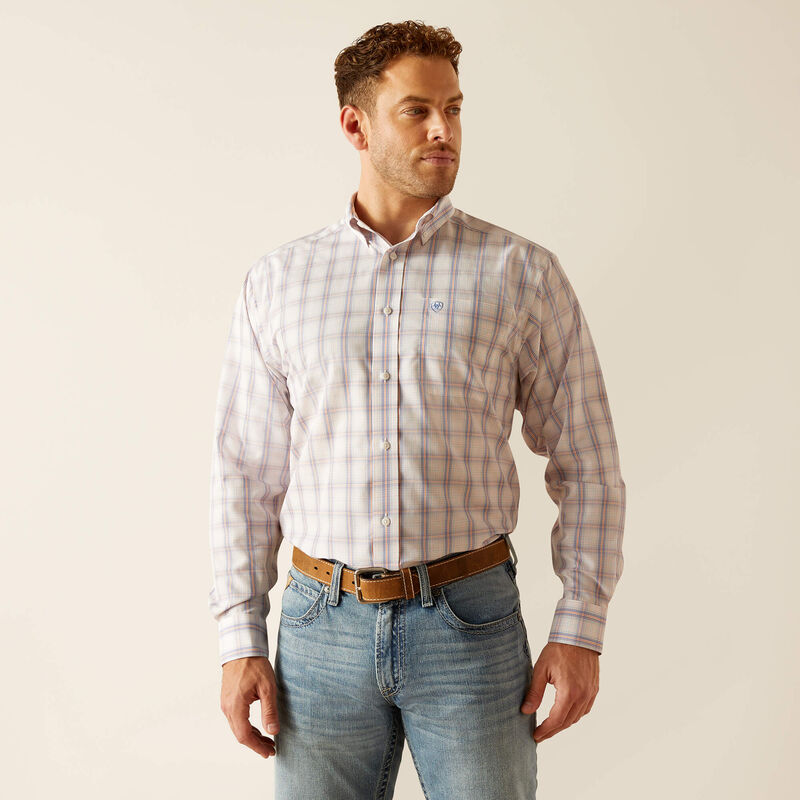 Load image into Gallery viewer, Ariat Mens Wrinkle Free Raiden Classic Fit Long Sleeve Shirt - Cantaloupe
