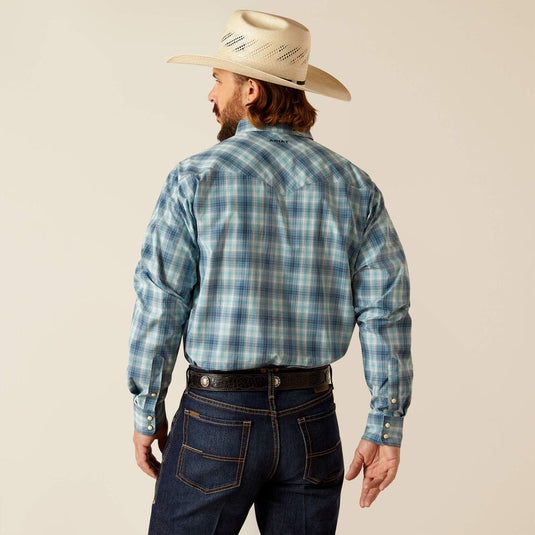 Ariat Mens Pro Series Payton Classic Fit Snap Long Sleeve Shirt - Blue