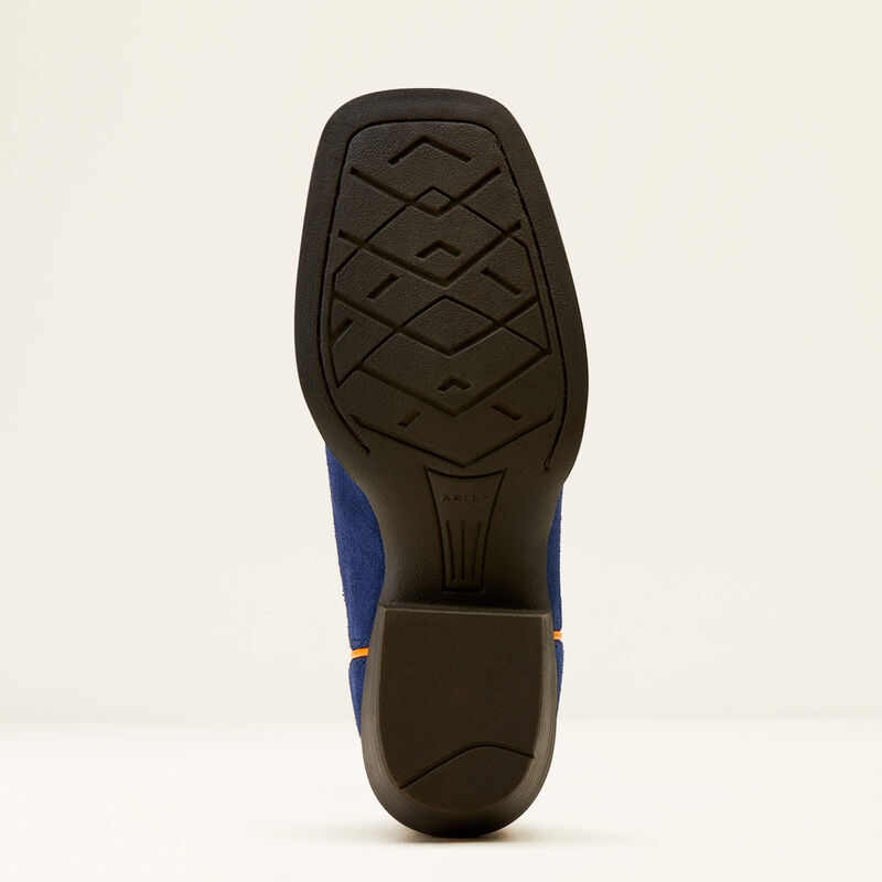 Load image into Gallery viewer, Ariat 9" Youth Futurity Ft Worth Patriot Blue Suede Cutter Toe Boot
