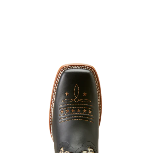 Load image into Gallery viewer, Ariat 12" Frontier Rodeo Quincey Wide Square Toe Boot - Black
