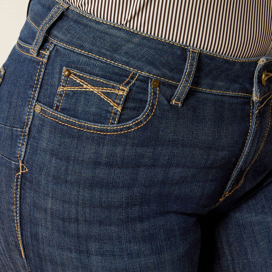 Ariat Womens Perfect Rise Desiree Boot Cut Jean - Midnight