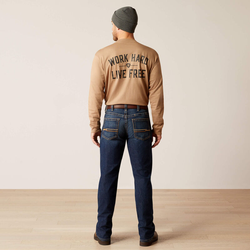 Load image into Gallery viewer, Ariat Rebar M4 Relaxed Rail Boot Cut Denim Jean - Encinitas
