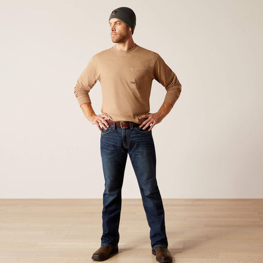 Ariat Rebar M4 Relaxed Rail Boot Cut Denim Jean - Encinitas