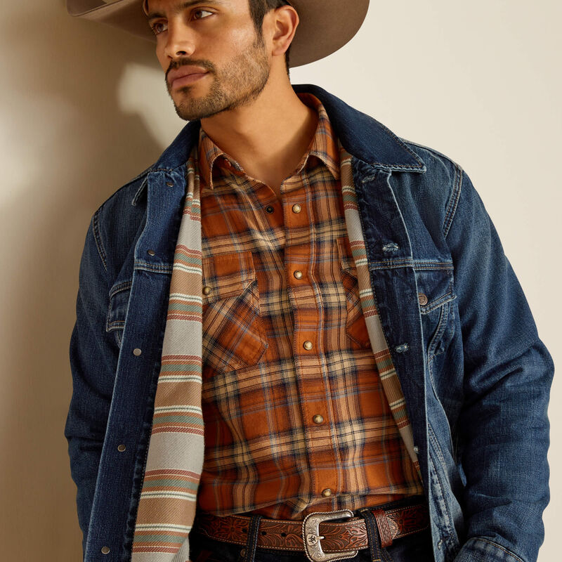 Load image into Gallery viewer, Ariat Mens Blanket Lined Denim Trucker Jacket - Victor
