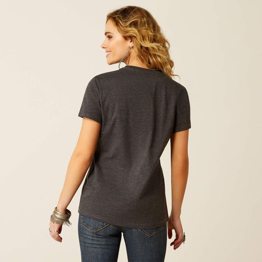 Ariat Womens Southwest Classic Tee Shirt - Charcoal Heather