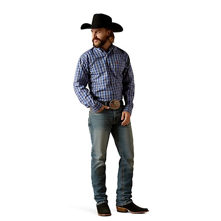 Load image into Gallery viewer, Ariat Mens Pro Series Rocco Classic Fit Long Sleeve Shirt - Royal Blue
